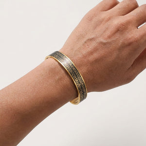 Ayatul Kursi Open Cuff Bracelet for Men & Women – Stainless Steel Islamic Bangle image 3