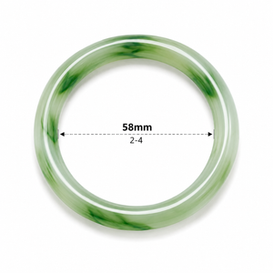 Green Jade Inspired Bangle Bracelet Set for Women (Pack of 2) – product image 1
