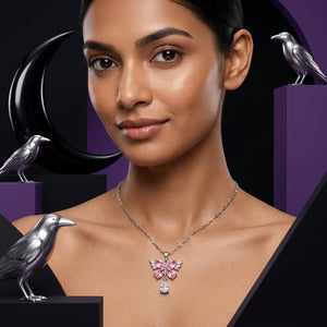 REYLVA Crystal Butterfly Pendant Necklace for Women – product image 8