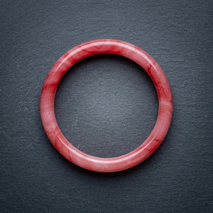 Pink Marble Glass Bangle Set of 2 for Women | Glossy Bracelet – product image 10