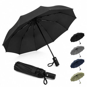 Premium 10-Rib Windproof Automatic Folding Umbrella with UV Protection, Water-Repellent Canopy &amp; One-Touch Open image 4