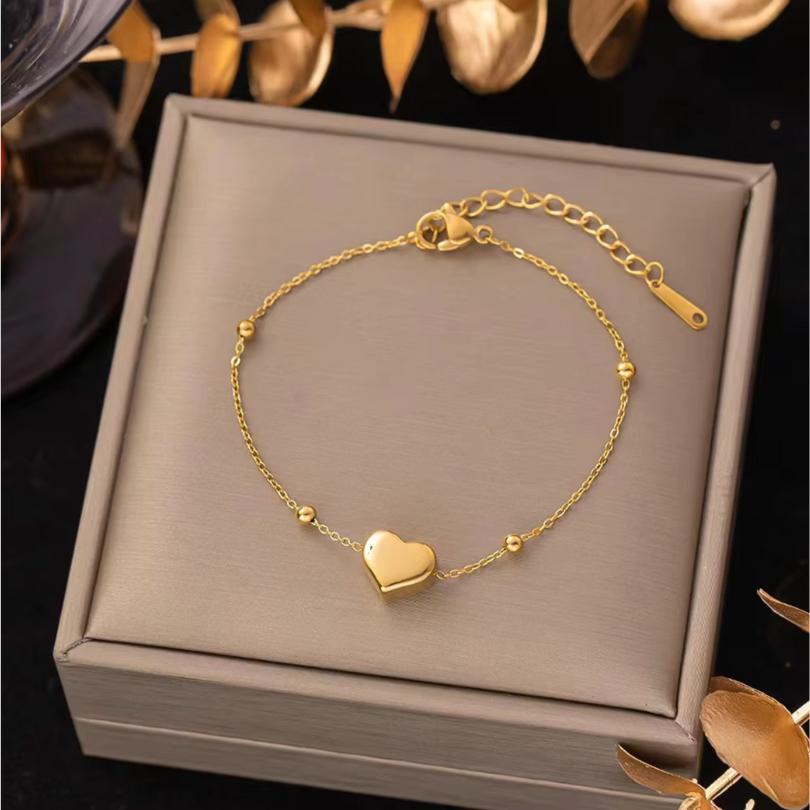 18K Gold Plated Adjustable Charm Bracelet for Women - Design 4 image