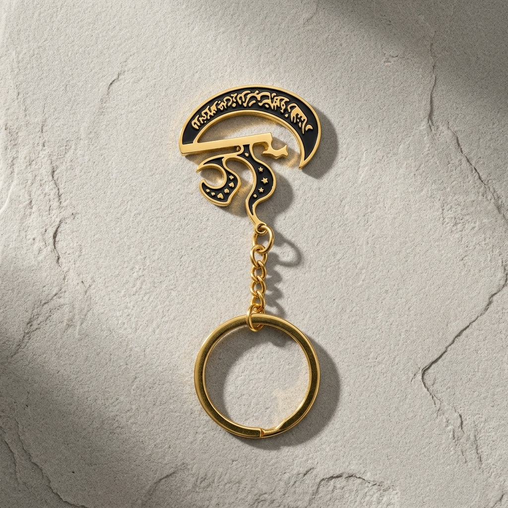 Bismillah Islamic Metal Keychain – product image 3