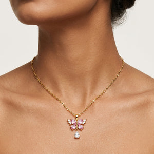 REYLVA Crystal Butterfly Pendant Necklace for Women – product image 9