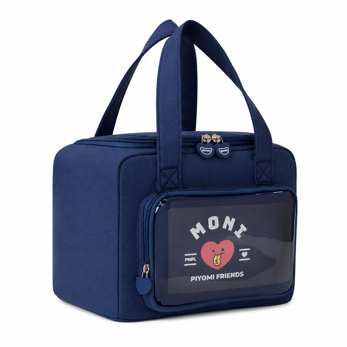 Cute Insulated Lunch Bag with Transparent Front Pocket | Leakproof Foil Lining – product image 2