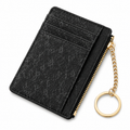 Slim Card Holder Wallet with Zipper Coin Pocket