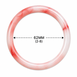 Pink Marble Glass Bangle Set of 2 for Women | Glossy Bracelet – product image 3