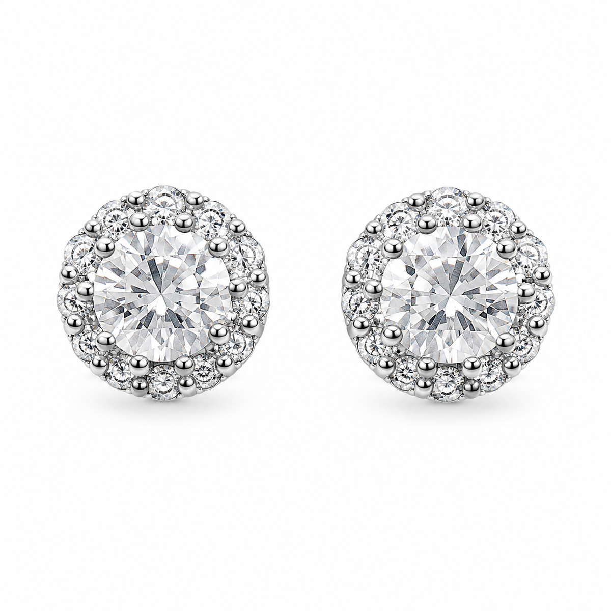 REYLVA Crystal Stud Earrings for Women – product image 2