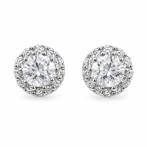 REYLVA Crystal Stud Earrings for Women – product image 2