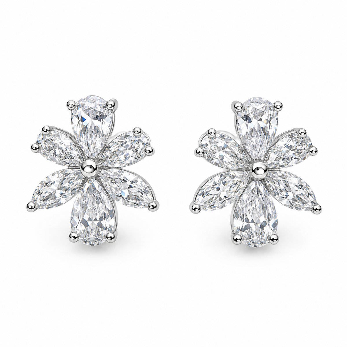 REYLVA Crystal Stud Earrings for Women – product image 3