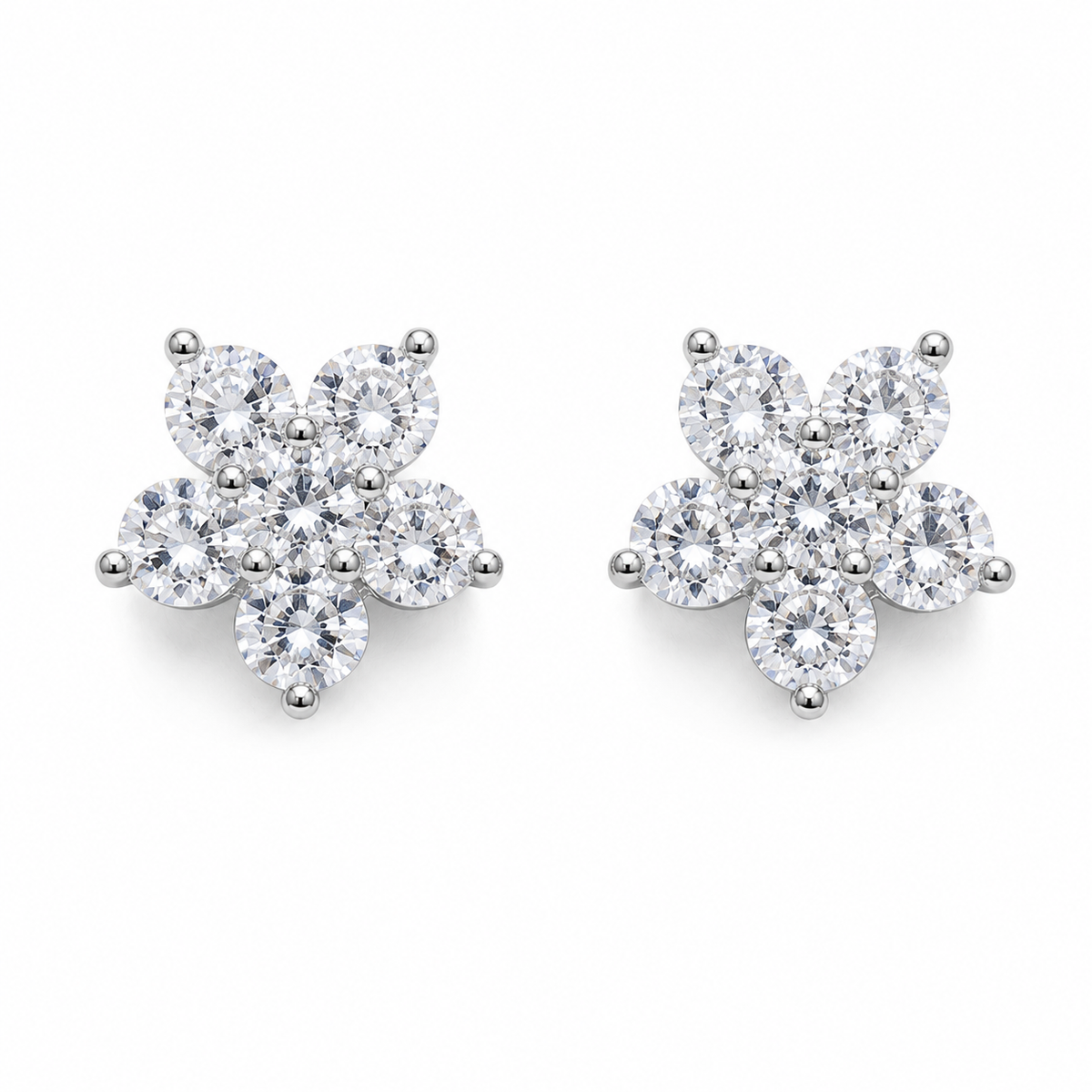 REYLVA Crystal Stud Earrings for Women – product image 4